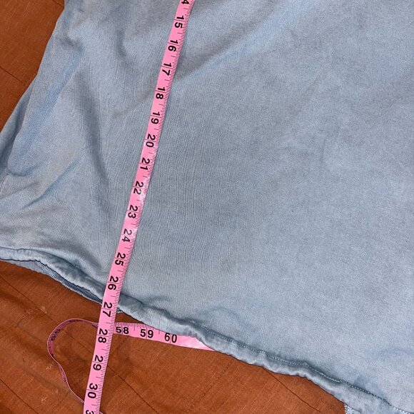 Talentless Twill Quarter-Zip Pullover Sweatshirt M Smocked blue - Picture 7 of 9